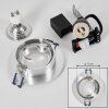 Monthois Inbouw verlichting LED Chroom, Nikkel mat, 1-licht