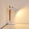 Oksbol Tafellamp Bruin, Wit, 1-licht