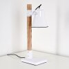 Oksbol Tafellamp Bruin, Wit, 1-licht