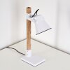 Oksbol Tafellamp Bruin, Wit, 1-licht