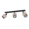 Eglo verlichting ROSLEY Plafondlamp, Plafondspot Zwart, 3-lichts