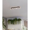 Eglo verlichting ROSLEY Plafondlamp, Plafondspot Zwart, 4-lichts
