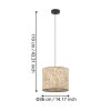 Eglo verlichting BUTTERBURN Hanglamp Zwart, 1-licht