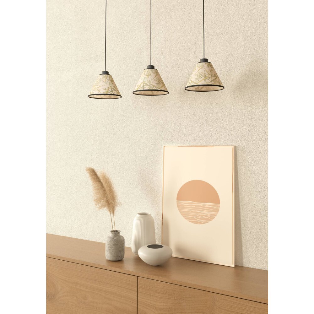 Eglo verlichting OXPARK Hanglamp Zwart, 3-lichts main product photo