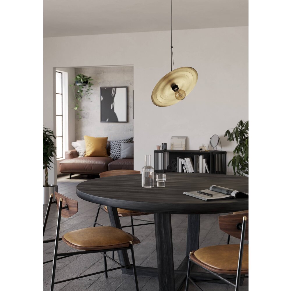Eglo verlichting LINTMILL Hanglamp Zwart, 1-licht main product photo