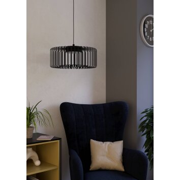 Eglo verlichting GINESTRONE-Z Hanglamp LED Zwart, 1-licht, Kleurwisselaar