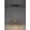 Eglo verlichting HORNWOOD-Z Hanglamp LED Bruin, Zwart, 4-lichts, Kleurwisselaar