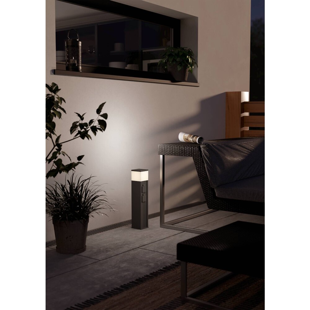 Eglo verlichting EGLO Stopcontact licht Antraciet, 1-licht main product photo