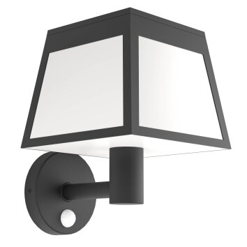 Eglo verlichting ALTILIA Zonne-licht LED Zwart, 1-licht, Bewegingsmelder