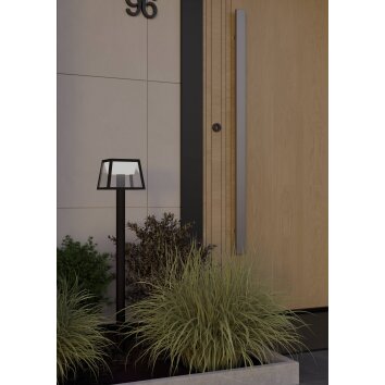 Eglo verlichting ALTILIA Zonne-licht LED Zwart, 1-licht, Bewegingsmelder