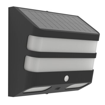 Eglo verlichting STIAPPA Zonne-licht LED Zwart, 1-licht, Bewegingsmelder