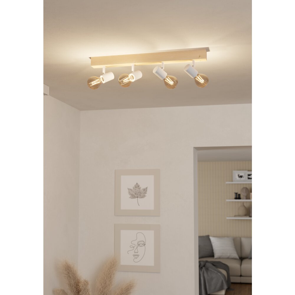 Eglo verlichting EGLO Plafondlamp, Plafondspot Bruin, Wit main product photo