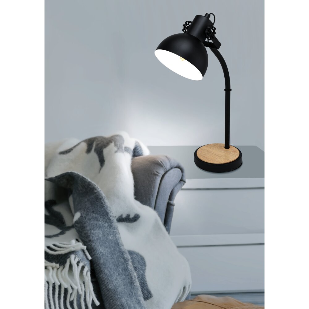 Eglo verlichting LUBENHAM Tafellamp Bruin, Zwart, 1-licht main product photo