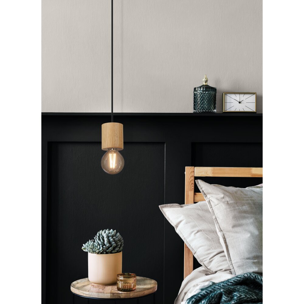Eglo verlichting TURIALDO Hanglamp Bruin, Zwart main product photo