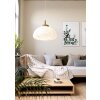 Eglo verlichting SUMMERHILL Hanglamp Bruin, Wit, 1-licht