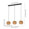 Eglo verlichting SHELDON Hanglamp Zwart, 3-lichts