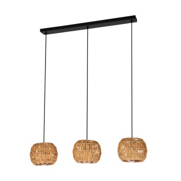 Eglo verlichting SHELDON Hanglamp Zwart, 3-lichts