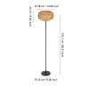 Eglo verlichting SHELDON Staande lamp Zwart, 1-licht