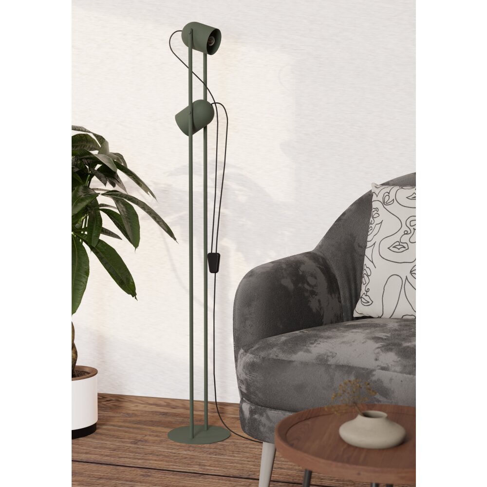 Eglo verlichting TILSTON Staande lamp Groen, 2-lichts main product photo