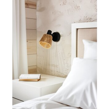 Eglo verlichting KEELBY Plafondspot, Wandlamp Zwart, 1-licht