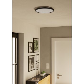 Eglo verlichting ROVITO Plafondlamp LED Zwart, Kleurwisselaar