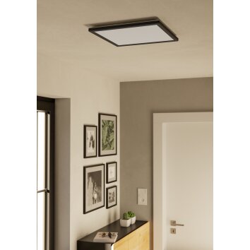 Eglo verlichting ROVITO-R Plafondlamp LED Zwart, Afstandsbediening