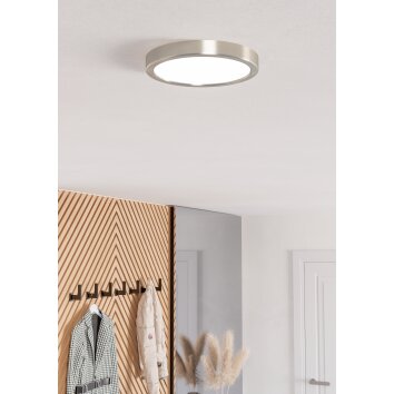 Eglo verlichting EGLO Plafondlamp LED Nikkel mat, Kleurwisselaar