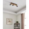 Eglo verlichting RIELVES Plafondlamp, Plafondspot LED Bruin, Zwart