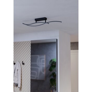Eglo verlichting GRISOLIA Plafondlamp LED Zwart