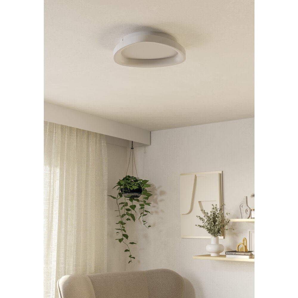 Eglo verlichting LORETELLO Plafondlamp, Wand- en plafondlamp LED Wit, Afstandsbediening main product photo