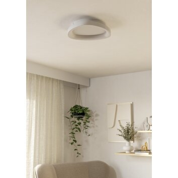 Eglo verlichting LORETELLO Plafondlamp, Wand- en plafondlamp LED Wit, Afstandsbediening