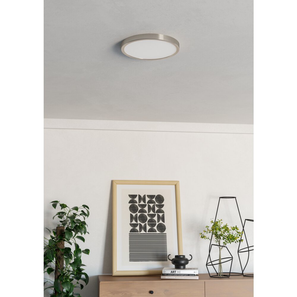 Eglo verlichting EGLO Plafondlamp LED Nikkel mat, Kleurwisselaar main product photo