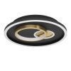Eglo verlichting TIRIOLO Plafondlamp, Wand- en plafondlamp LED Goud, Zwart
