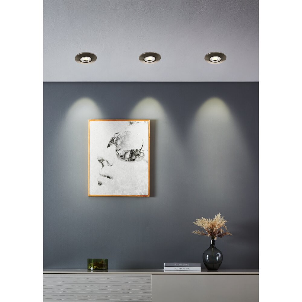 Eglo verlichting GEDREZ Inbouw armatuur LED Nikkel mat, Kleurwisselaar main product photo