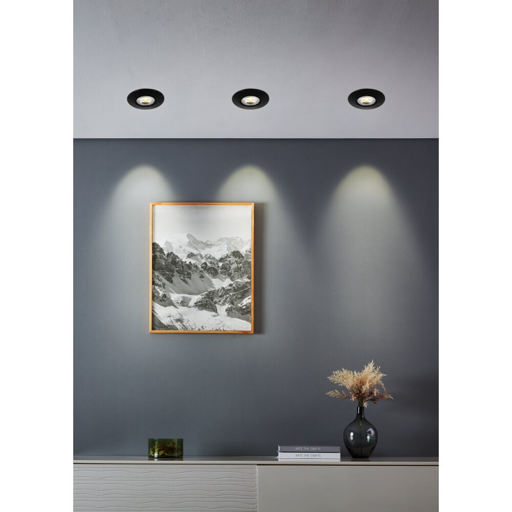 Eglo verlichting GEDREZ Inbouw armatuur LED Zwart, Kleurwisselaar main product photo