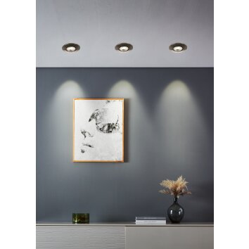 Eglo verlichting GEDREZ Inbouw armatuur LED Nikkel mat, Kleurwisselaar