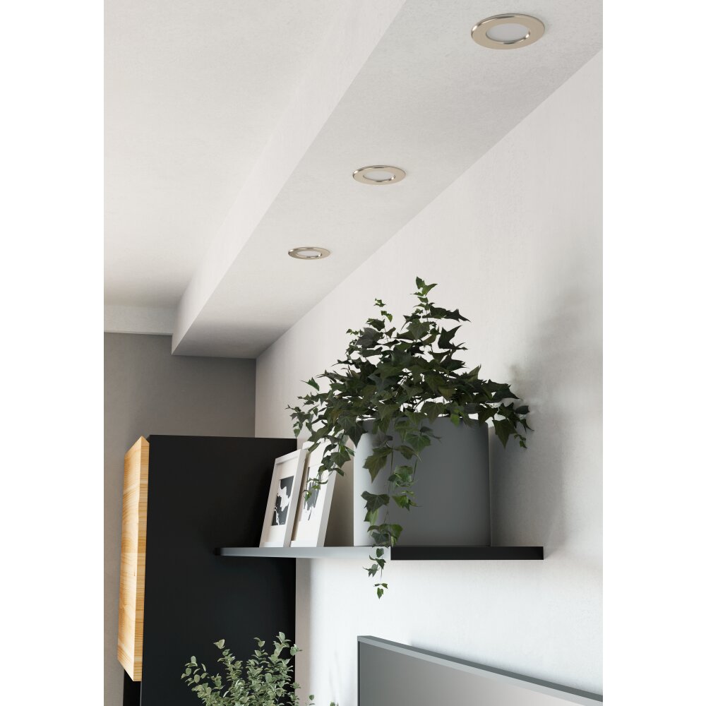Eglo verlichting EGLO Inbouw armatuur LED Nikkel mat, Kleurwisselaar main product photo