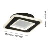 Eglo verlichting MACCHIONI Wandlamp LED Zwart, Wit