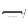 Eglo verlichting MACCHIONI Plafondlamp LED Zwart, Wit, Afstandsbediening