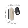 Eglo verlichting RIMBOCCHI Plafondspot, Wandlamp LED Bruin, Zwart