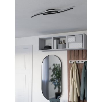 Eglo verlichting LUNGOLAGO Plafondlamp LED Zwart