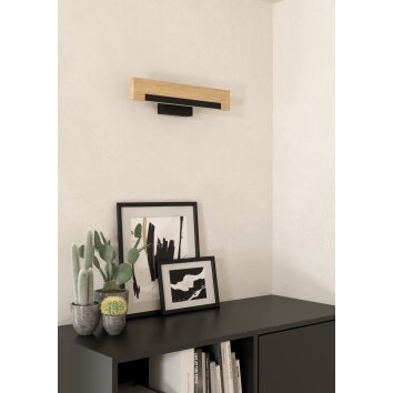 Eglo verlichting CAMACHO Wandlamp LED Bruin, Zwart