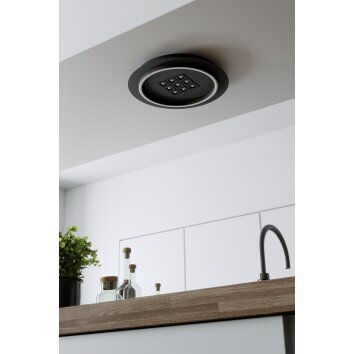 Eglo verlichting BALAZOTE Plafondlamp LED Zwart, Afstandsbediening