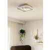 Eglo verlichting TIRIOLO Plafondlamp, Wand- en plafondlamp LED Zilver, Wit