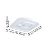 Eglo verlichting TIRIOLO Plafondlamp, Wand- en plafondlamp LED Zilver, Wit