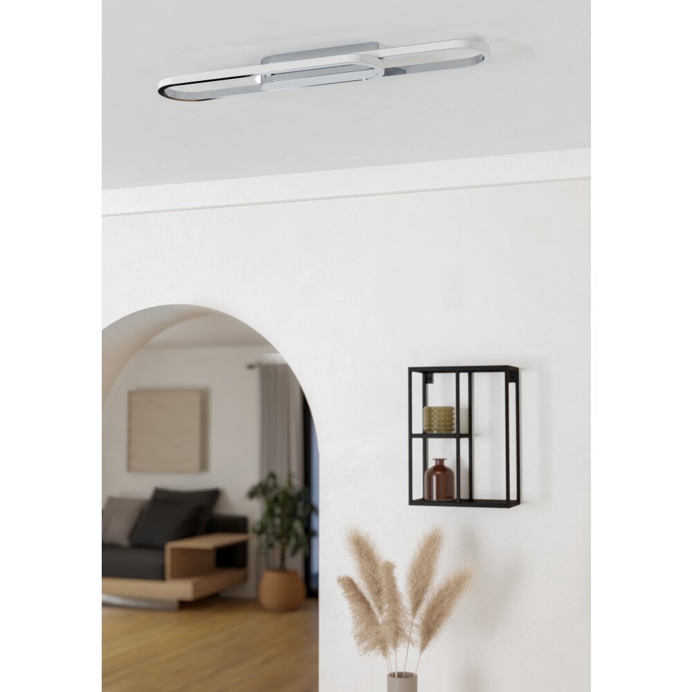 Eglo verlichting CONIVARENA Plafondlamp LED Chroom, Kleurwisselaar main product photo