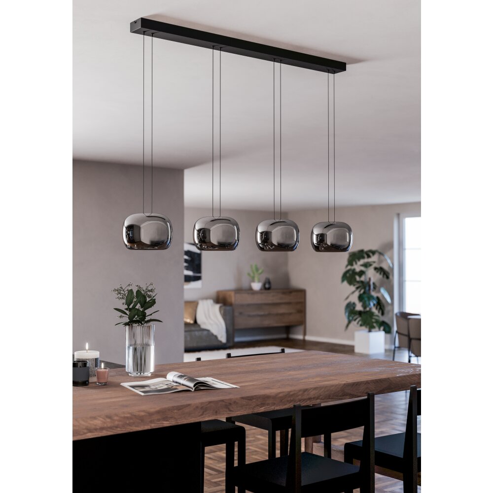 Eglo verlichting HORTUNAS Hanglamp LED Zwart main product photo