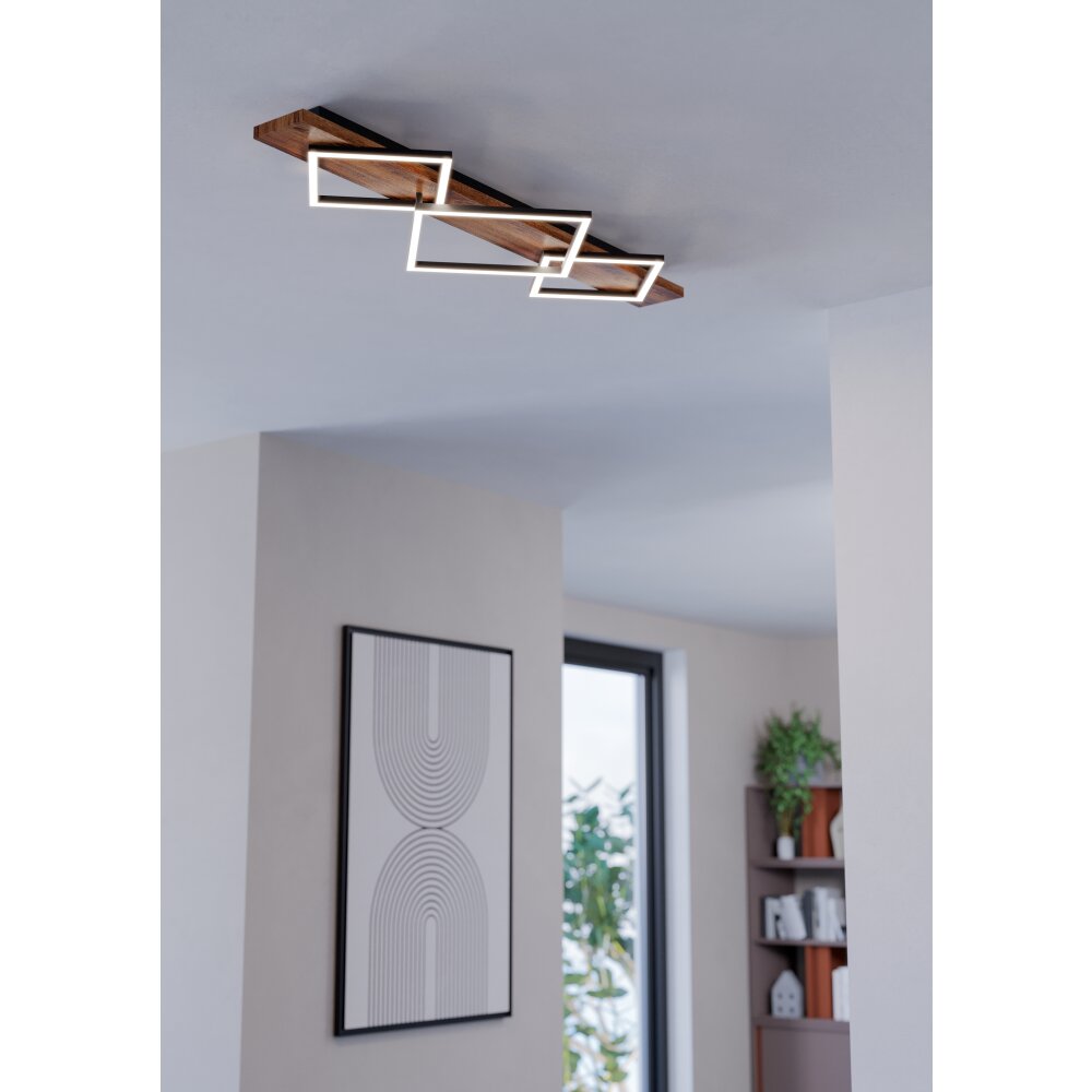Eglo verlichting BOYAL Plafondlamp LED Bruin, Zwart main product photo
