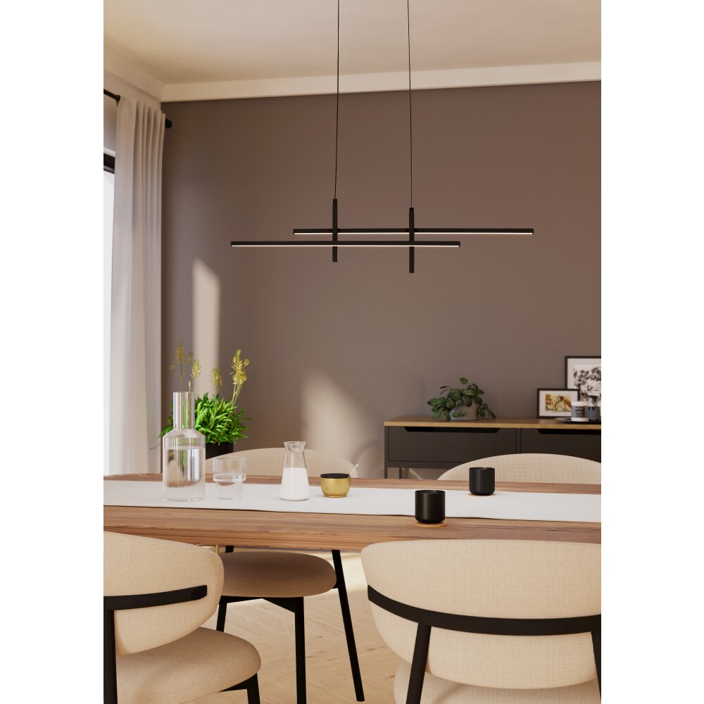 Eglo verlichting TREPILIANO Hanglamp LED Zwart main product photo