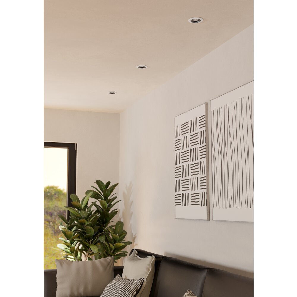 Eglo verlichting RGB Inbouw armatuur LED Zwart, Wit, Afstandsbediening, Kleurwisselaar main product photo